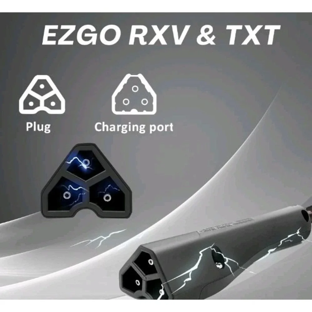 48 V12A 3 Pin Style Plug Golf Cart Charger For EZGO RXV 2008+ & TXT 2004+